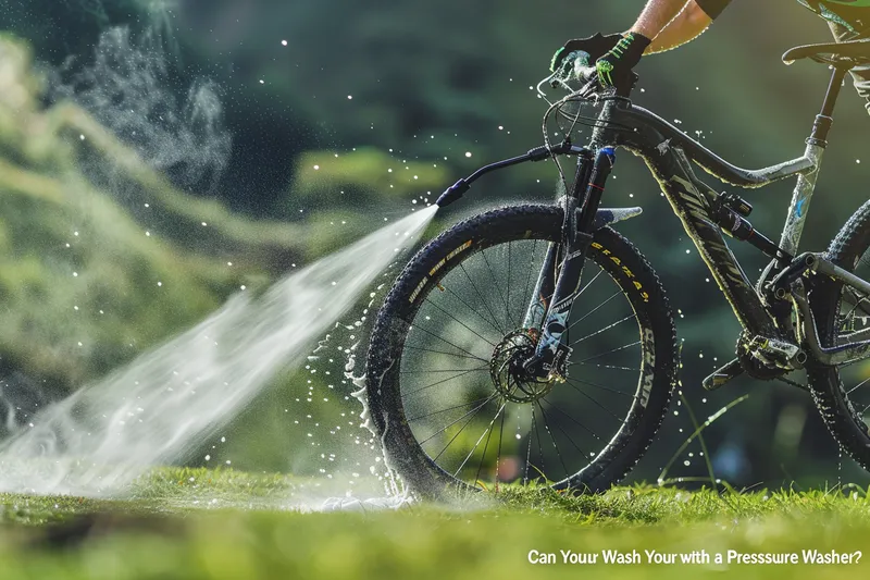 se puede lavar la bici con agua a presion